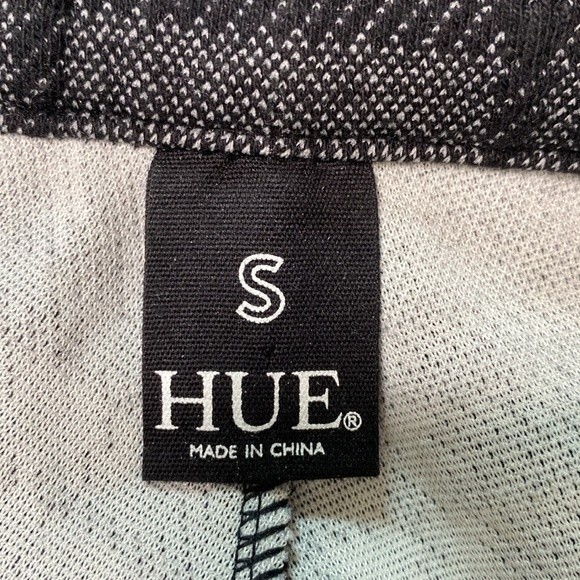 Hue Plaid Loafer Skimmer Skinny Leggings Pants Exposed Front Zipper Textured - Picture 10 of 15